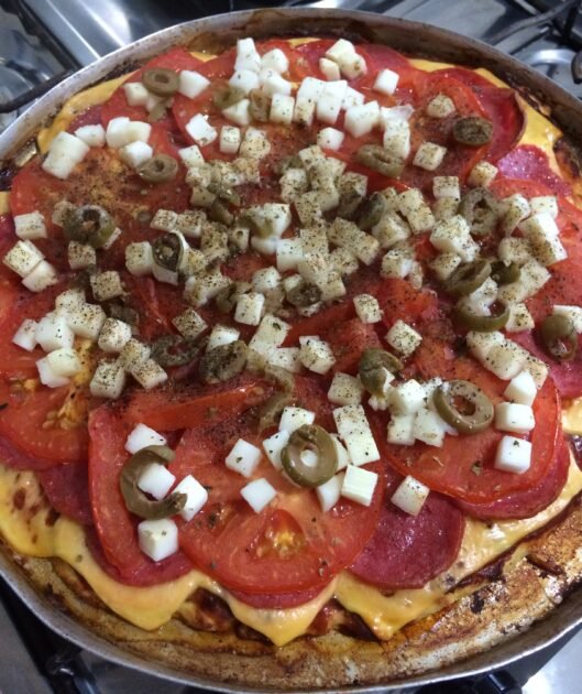 receita pizza carnivora
