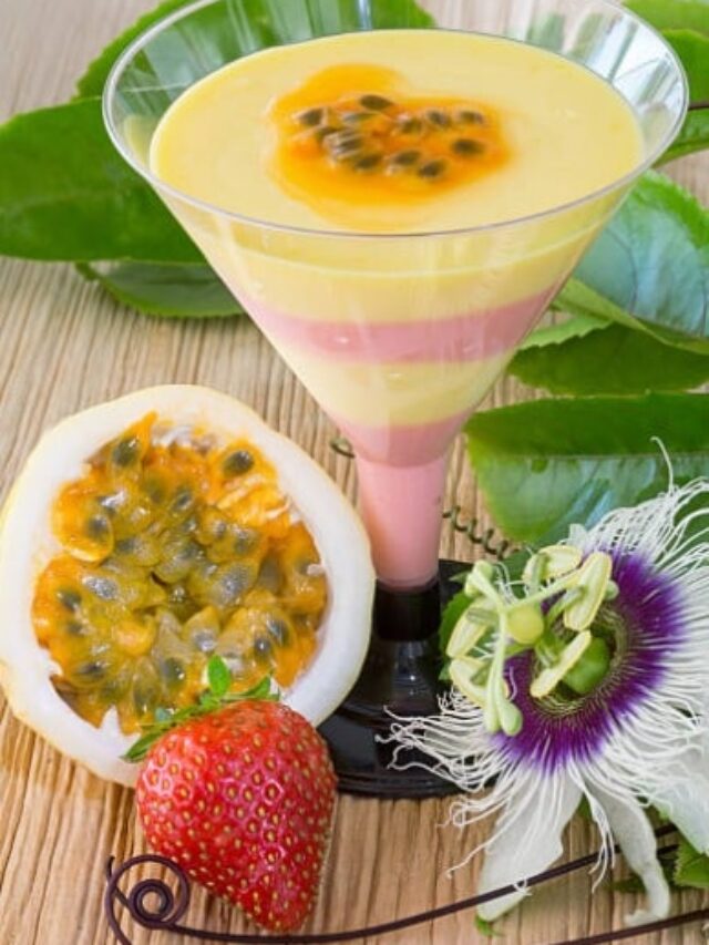  Mousse de maracujá com a fruta low carb