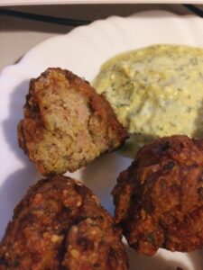 bolinho carne de porco