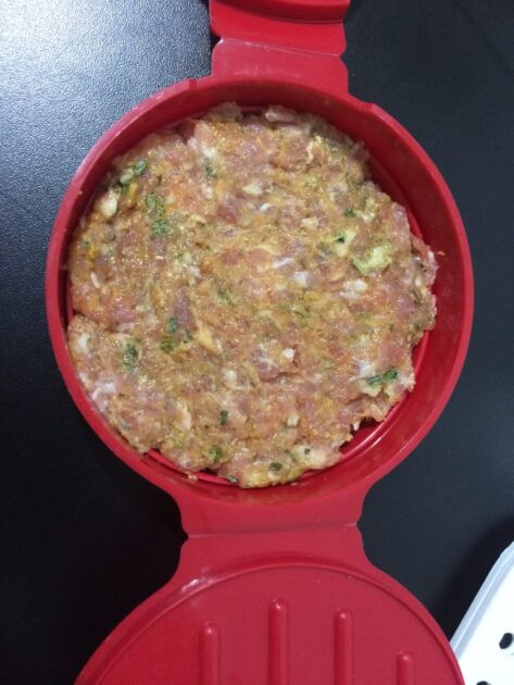 hamburguer carne porco
