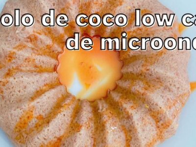 Bolo de coco low carb microondas