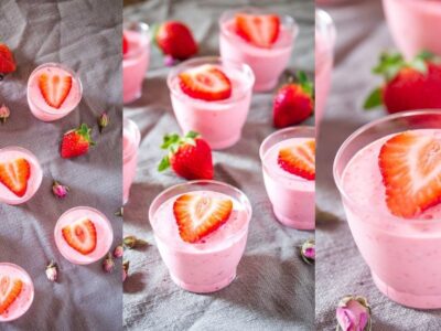 mousse morango receita