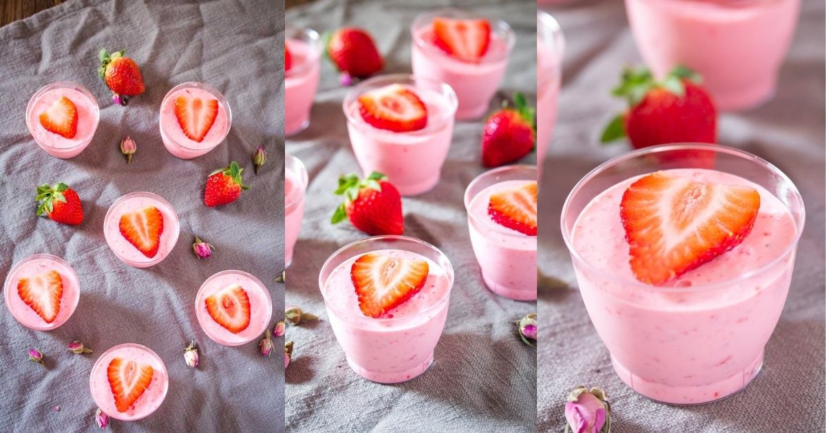  Mousse de Morango Low Carb