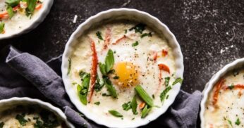Ovos Cremosos com Alho Poró