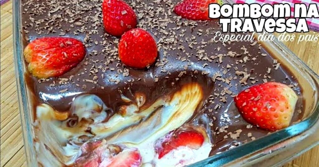 bombom de morango travessa