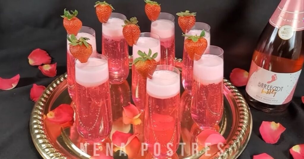 gelatina de champanhe