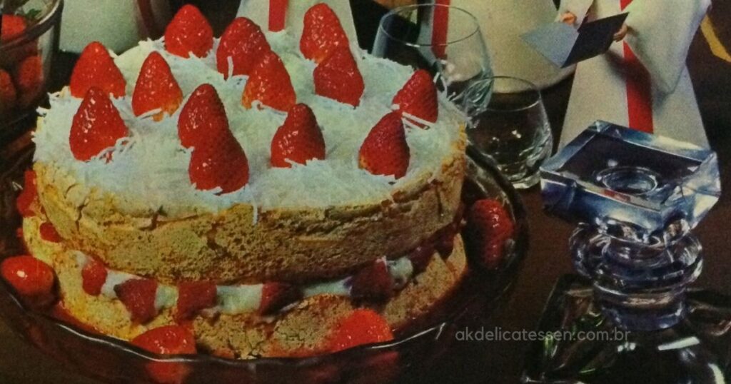 merengue de morango receita