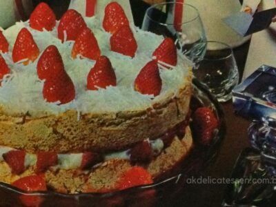 merengue de morango receita