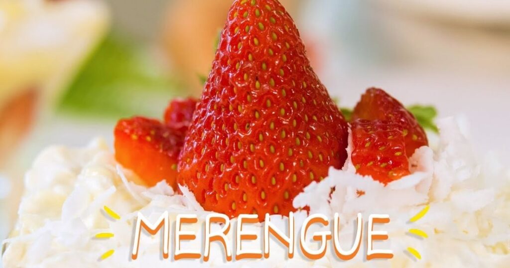 merengue de morango suspiro