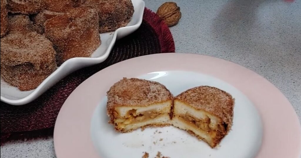 rabanada recheada doce de leite