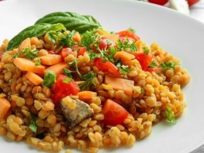 salada simples de ervilha