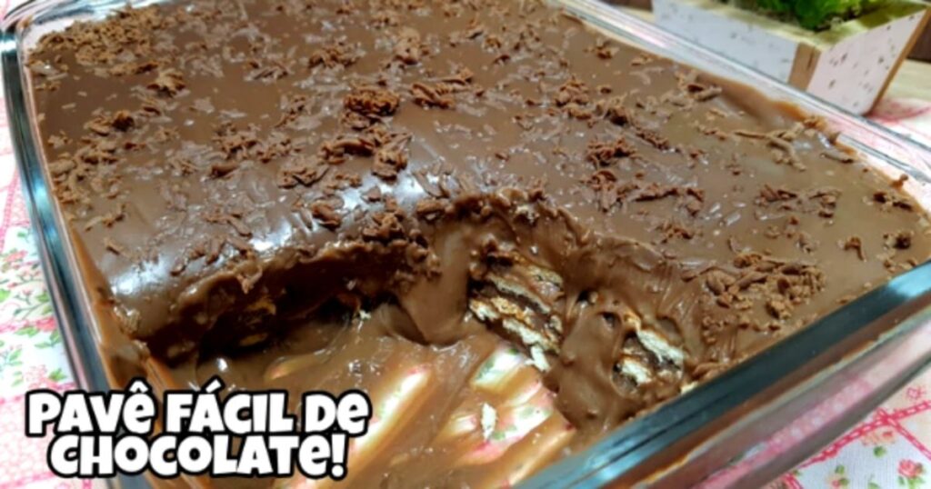 torta pave bolacha chocolate