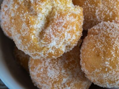 bolinho na fritadeira