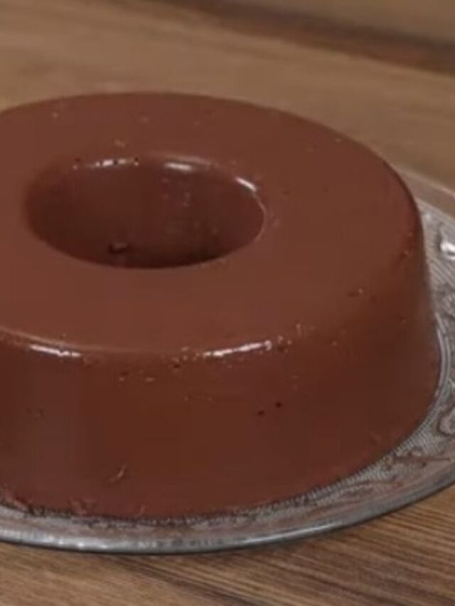 Pudim de chocolate cremoso