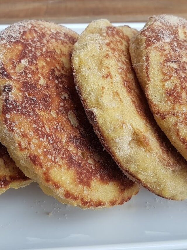  Bolinho de banana e fubá na frigideira