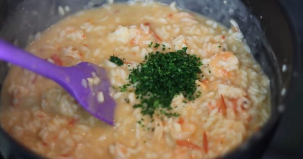 risoto camarao simples