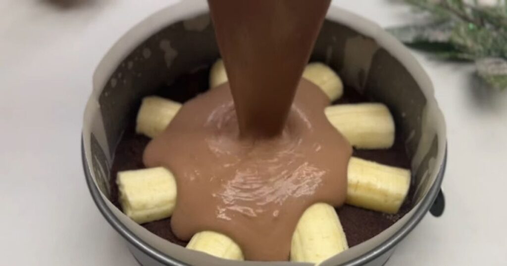 Bananacake banana forma cobertura