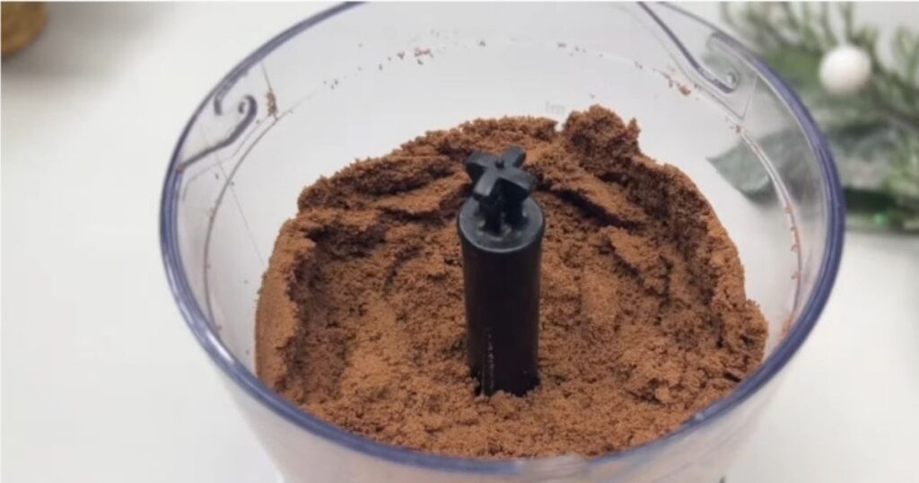 Bananacake biscoito triturado