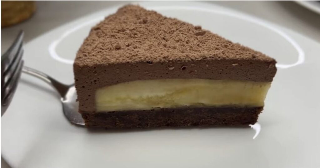 Bananacake pronto fatia pedaço