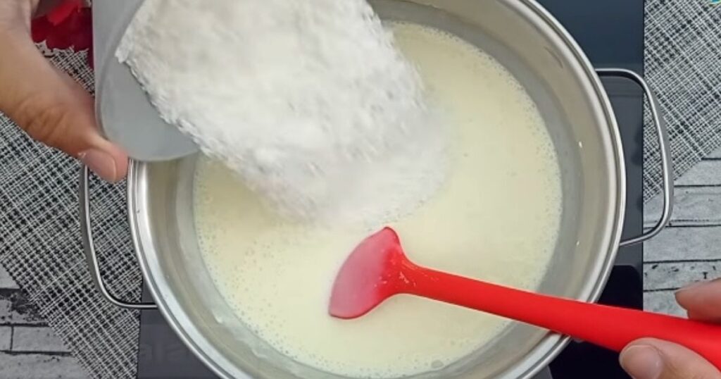 Cremosao de coco gelado mistura ralado