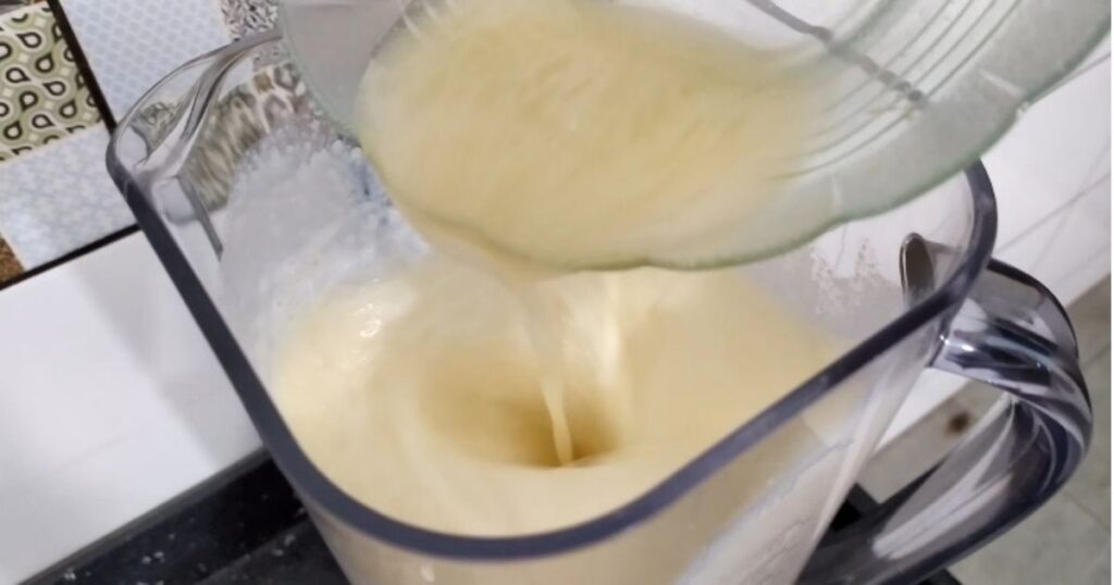 Flan Tang de abacaxi liquidificador