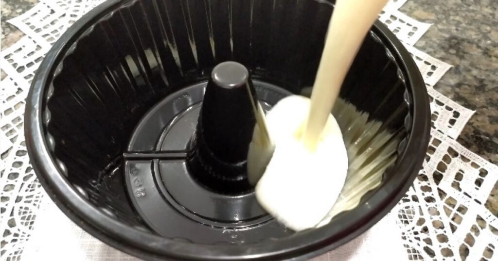 Flan Tang de abacaxi mistura