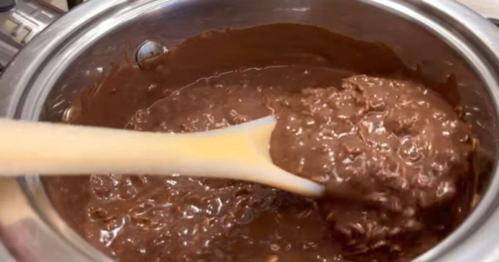 Sobremesa chocolate com aveia mistura pronta