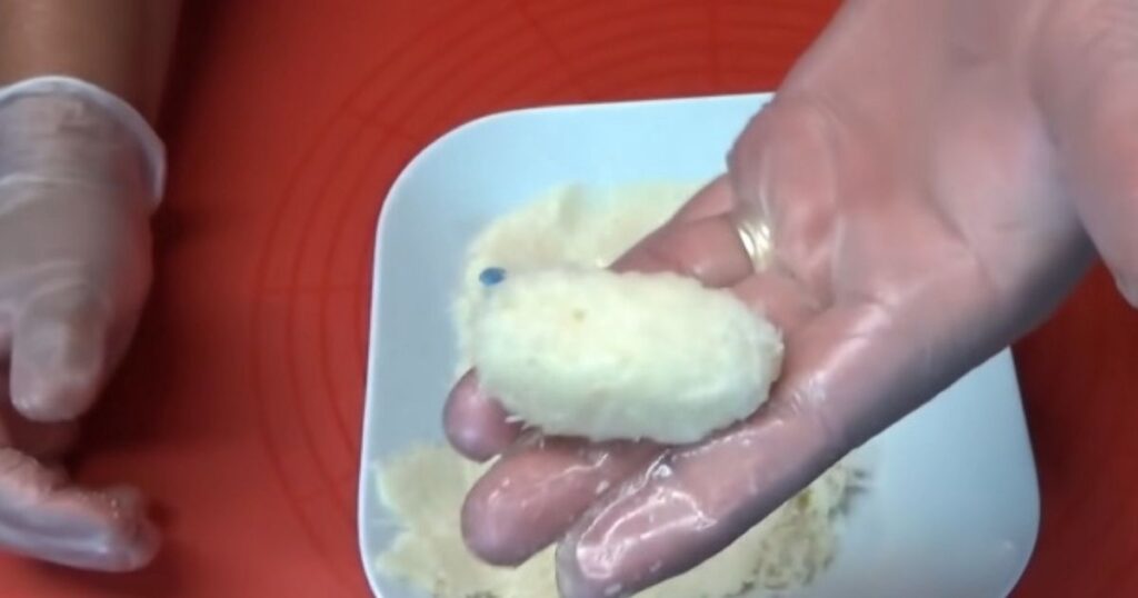 bombom de coco forma