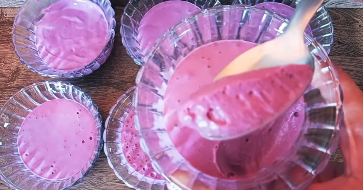 Mousse de uva com Tang