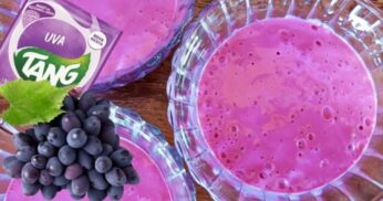 Mousse de uva com Tang apenas 3 ingredientes