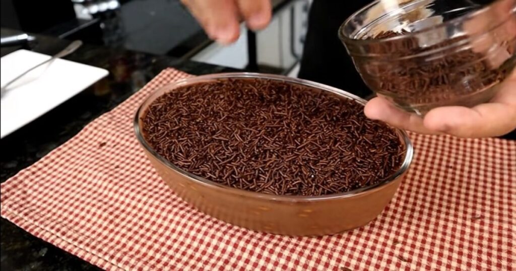 pave de brigadeiro granulado