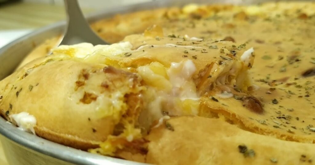 Torta de frango pronta cremoso