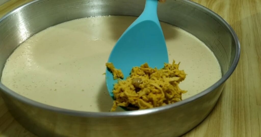 Torta de frango recheio