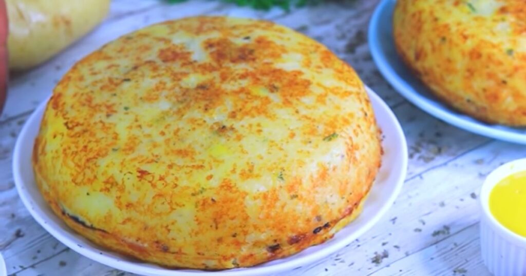 batata recheada de frigideira pronta