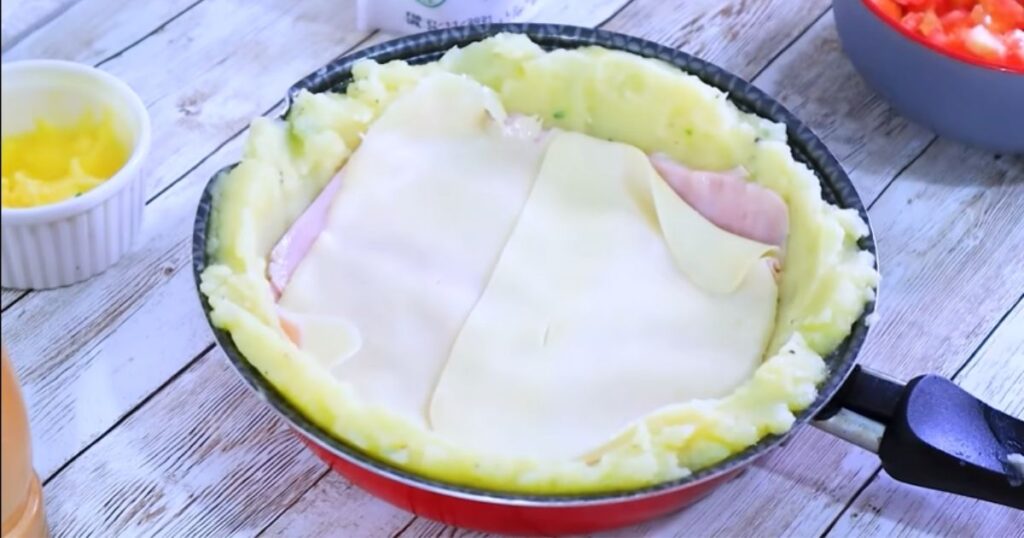 batata recheada de frigideira simples