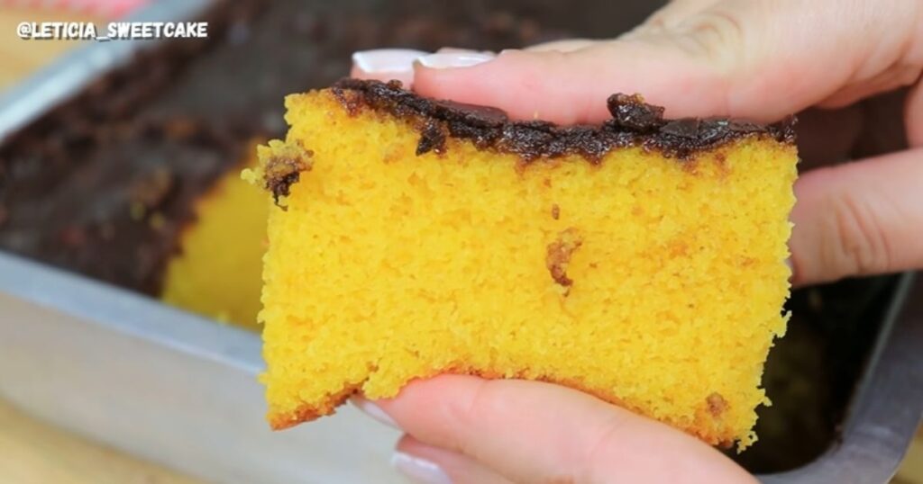 bolo cenoura fofinho cobertura dura