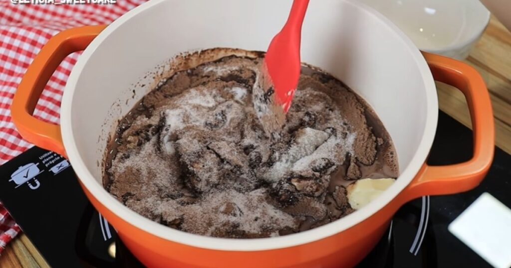calda durinha de chocolate para bolo