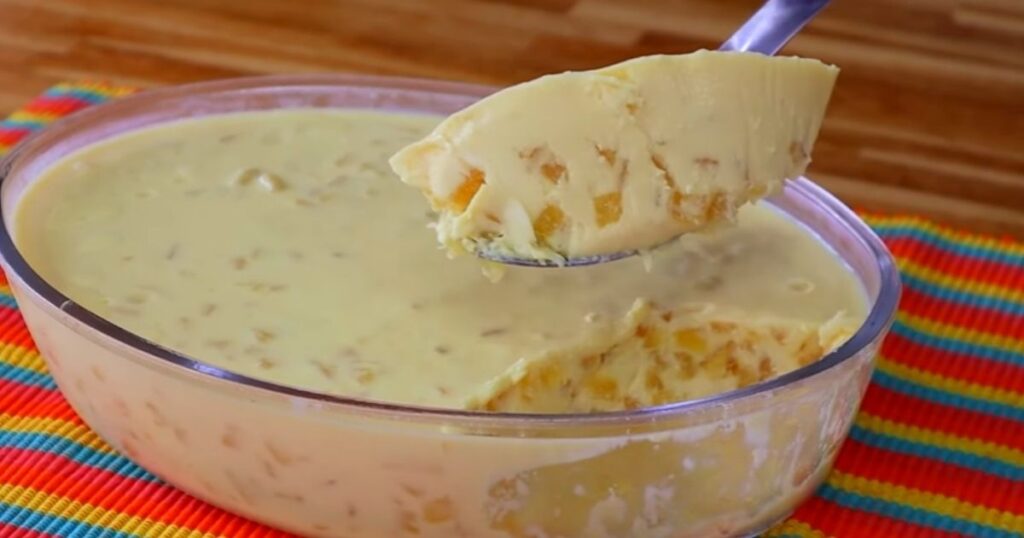 gelado de abacaxi simples