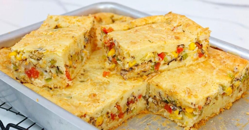 torta de sardinha de liquidificador