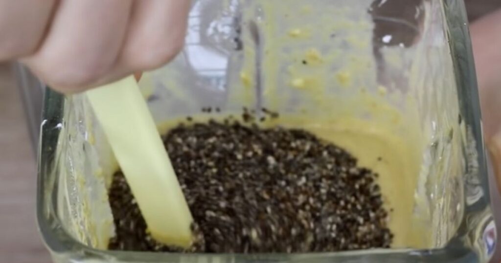 Bolo Batata Doce liquidificador mistura chia