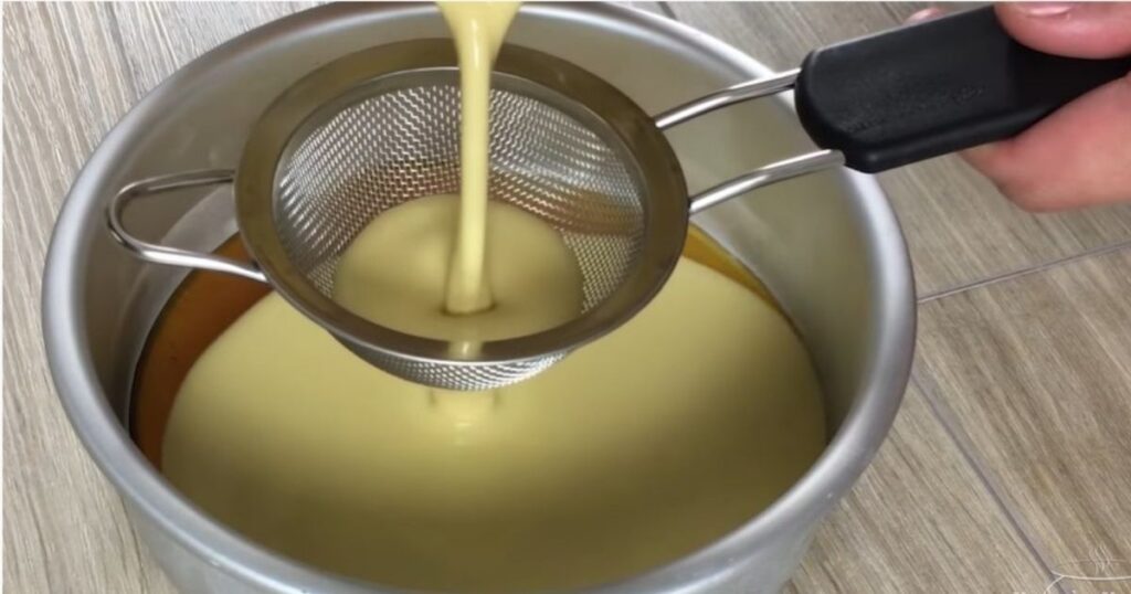 Flan Fácil peneira forma