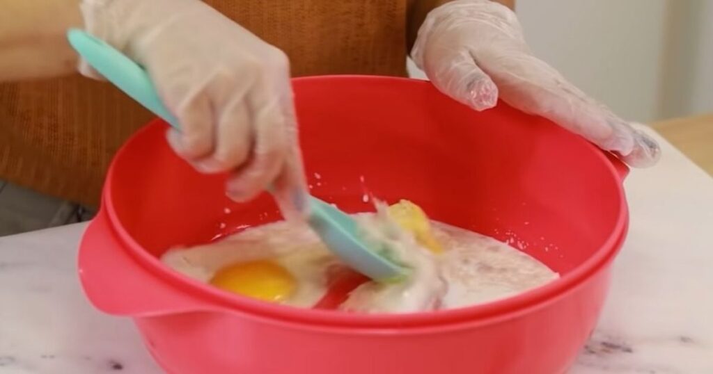 Pão semi integral mistura massa ovos