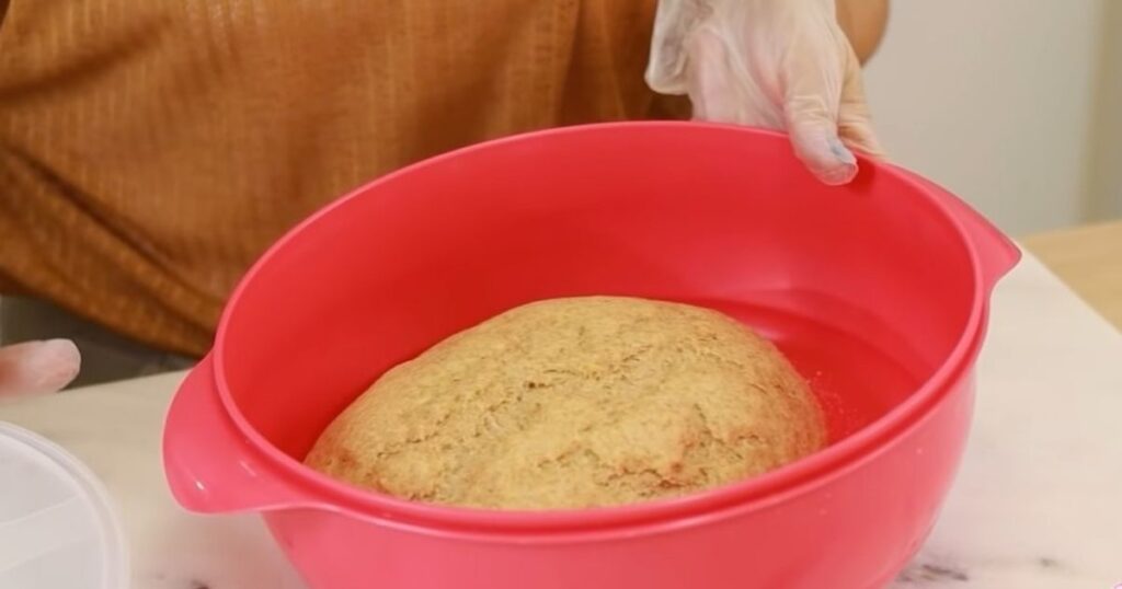 Pão semi integral recipiente