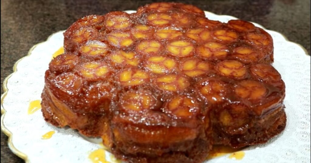 bolo de banana caramelado