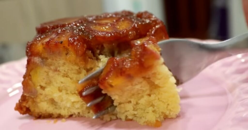 bolo de banana fofinho