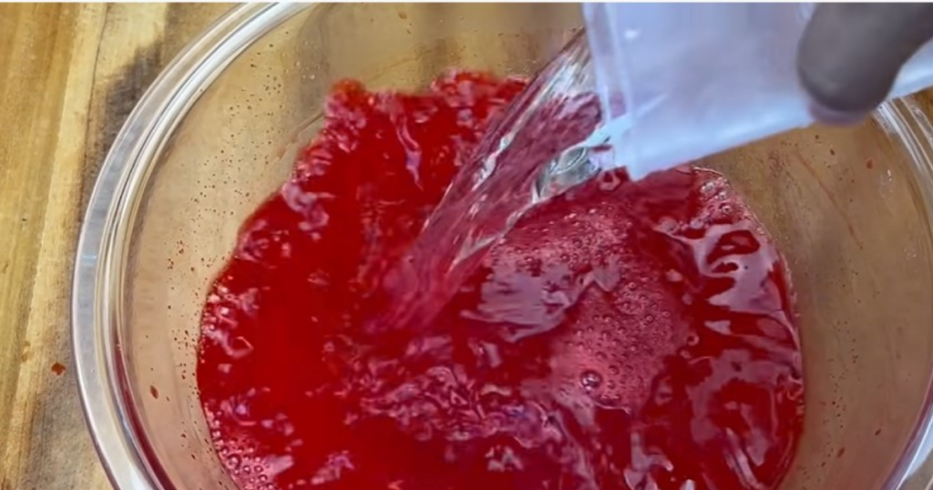 gelatina água gelada