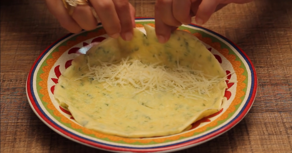 Crepioca recheio parmesao