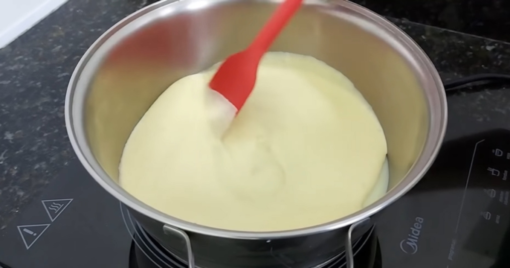 Brigadeiro de milho misturar