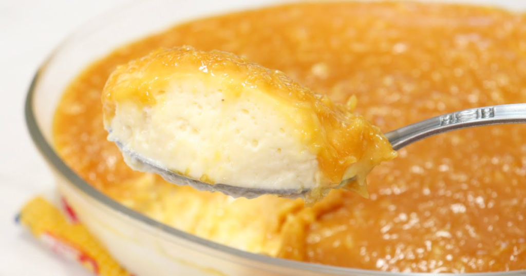 Sobremesa gelada abacaxi cobertura caramelo com coco TC