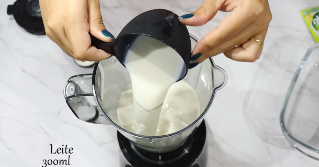 Sobremesa gelada leite